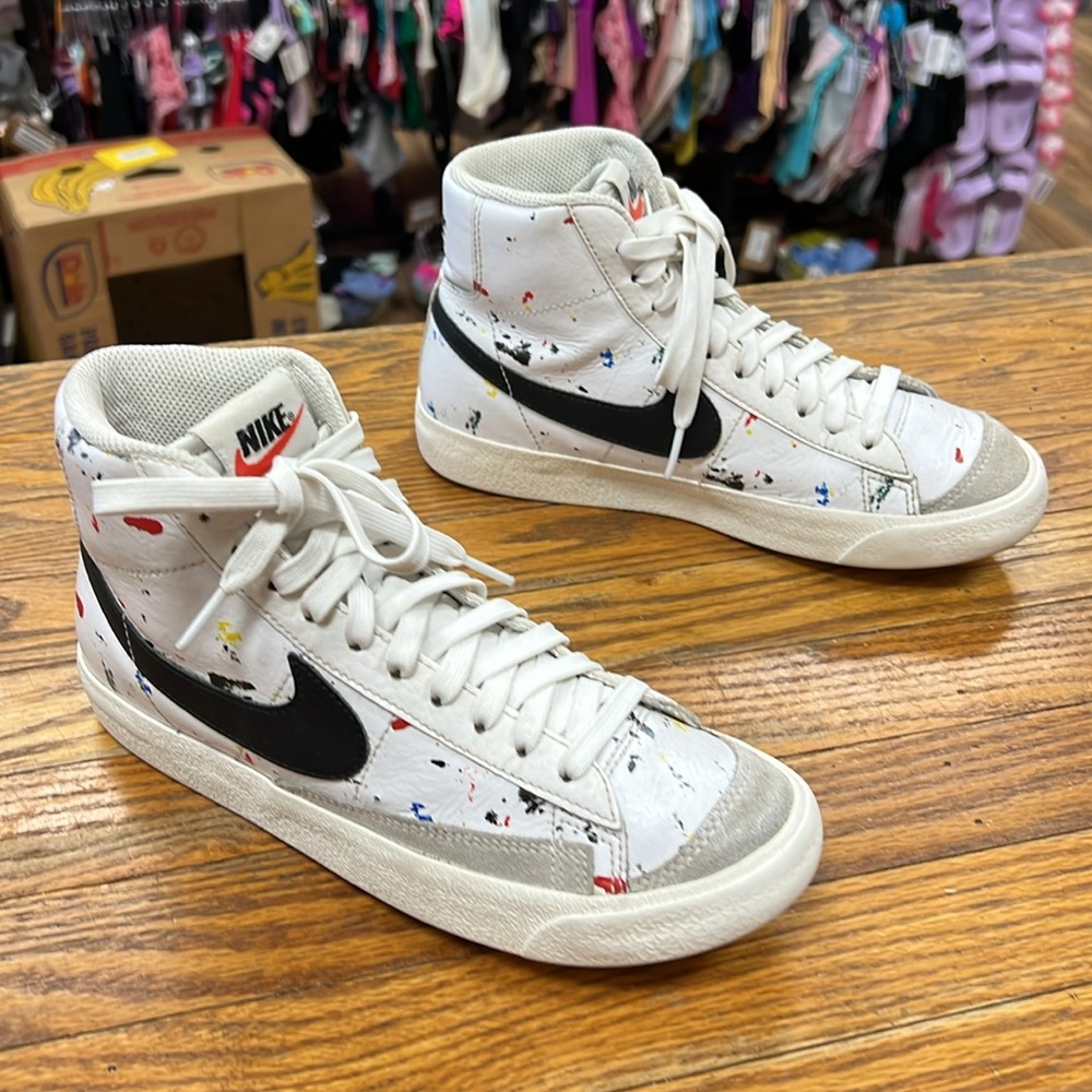NIKE | Blazer Mid ‘77 Paint Splatter high tops/sneakers/shoes - Picture 5 of 11